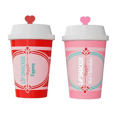 Lip Smacker Holiday Cafe Lip Balm Trio Hot Chocolate Eggnog & Marshmallow 3ct - Imperfect Box