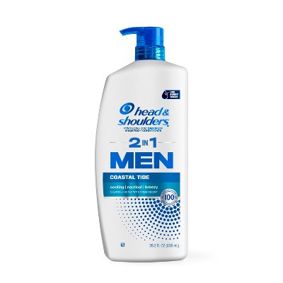 Head & Shoulders Men's 2-in-1 Shampoo and Conditioner, Anti-Dandruff Treatment, Full Thick for Daily Use, Paraben-Free 28.2 fl oz - Imperfect Container