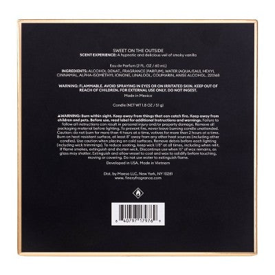 fine'ry. Full Size EDP + Mini Candle Gift Set Sweet on the Outside 2pc - Imperfect Box