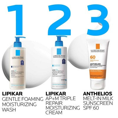 La Roche Posay Lipikar AP+ Face Wash 13.52 fl oz - Small Amount Missing