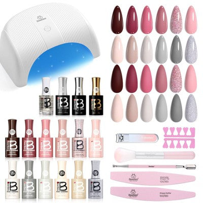 Beetles 12 Colors All In One Nail Polish Starter Kit 12ct - Imperfect Box