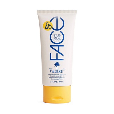 Vacation Sunscreen Classic Face Lotion SPF 45 3 fl oz - Imperfect Container