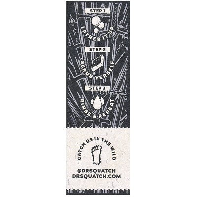 DR. SQUATCH Men's All Natural Bar Soap Thousand Sword Scrub 5oz - Imperfect Box