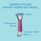 Schick Hydro Silk TrimStyle Women's Razor with Bikini Trimmer 1 Razor Handle & 1 Refill - Imperfect Box