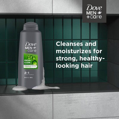 Dove Men+Care Fortifying 2-in-1 Shampoo and Conditioner for Normal to Oily Hair 20.4 fl oz - New