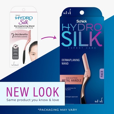 Schick Hydro Silk Dermaplaning Wand 1 Dermaplaning Tool; 6 Refill Blades - Imperfect Box