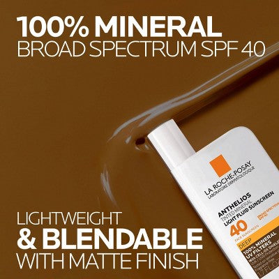 La Roche Posay Anthelios 40 Tinted Mineral Light-Fluid Sunscreen 1.7 fl oz - Imperfect Box
