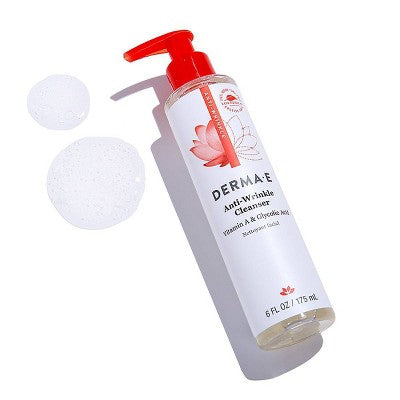 DERMA E Anti Wrinkle Cleanser Unscented 6 fl oz - New