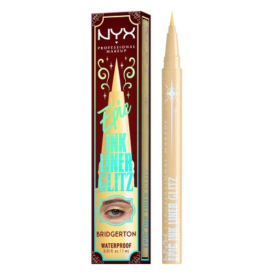 NYX Professional Makeup Bridgerton Royal Epic Ink Glitz Metallic Eyeliner Glitzed In Gold 0.03 fl oz - New
