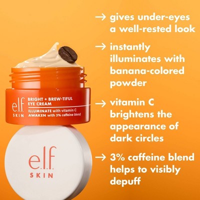 e.l.f. SKIN Bright + Brew-tiful Eye Cream 0.52oz - Imperfect Box