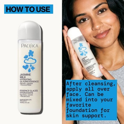 Pacifica Jasmine Milk Hydrating Glazing Essence 5 fl oz -Imperfect Container