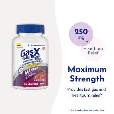 Gas-X Total Relief Chewable Tablets 30ct - New