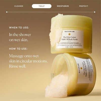 Naturium The Glow Getter Body Scrub 8oz - Imperfect Container