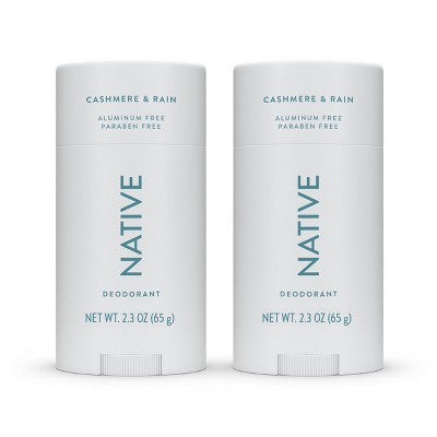 Native Twin Pack Deodorant Cashmere & Rain 4.6oz/2ct - Imperfect Box