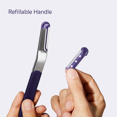 Flamingo Dermaplane Razor 1 Razor Handle 2 Refill Cartridges - Imperfect Box