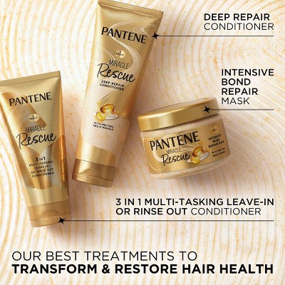 Pantene Pro-V Miracle Rescue Deep Repair Conditioner 8 fl oz - Imperfect Container