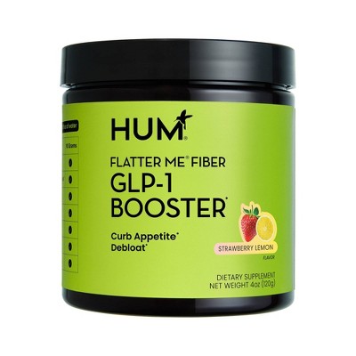 HUM Nutrition Flatter Me Fiber GLP-1 Booster Dietary Supplements 4oz - Imperfect Container
