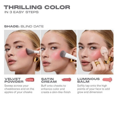 Morphe Cheek Thrills Multi-Finish Face Trio - After Party 10.8g - Imperfect Box