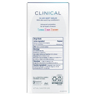 Secret Clinical Active Fresh 2.6oz - Missing Box