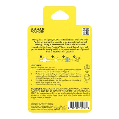 ONYX Professional Hard as Hoof S.O.S Nail Patches 20ct - Imperfect Box