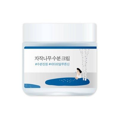 Round Lab Birch Juice Moisturizing Cream Korean Skincare for Long-Lasting Hydration and Skin Barrier Repair 80ml - Imperfect Box