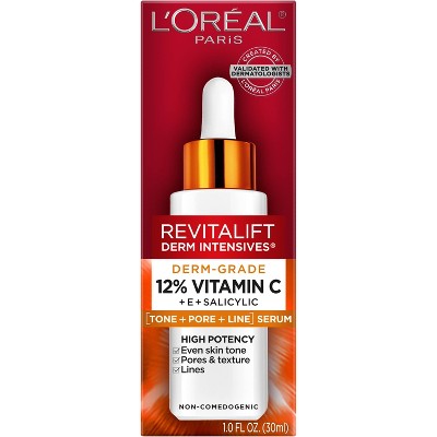 L'Oreal Paris Revitalift 12% Vitamin C + E + Salicylic Serum 1 fl oz - Imperfect Box