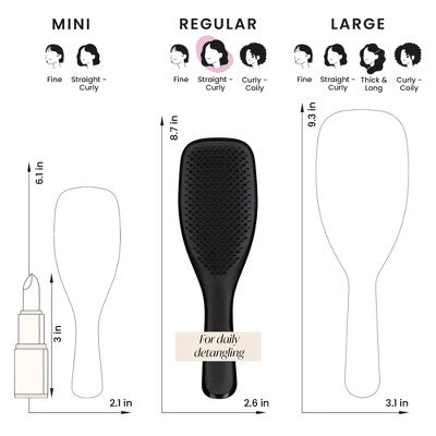 Tangle Teezer Ultimate Detangler Hair Brush Black - Imperfect Box