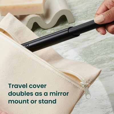 quip Sonic Electric Metal Toothbrush and Travel Case Black - Imperfect Box