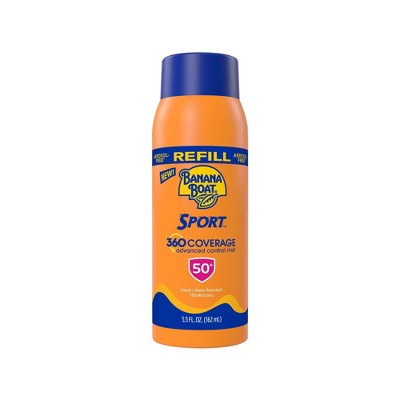Banana Boat Sport 360 Coverage Advanced Control Mist Sunscreen Refill  SPF 50 5.5 fl oz - Imperfect Container