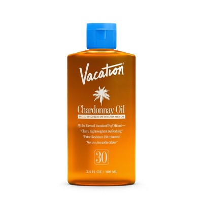 Vacation Chardonnay Oil Sunscreen SPF 30 3.4 fl oz - Imperfect Container