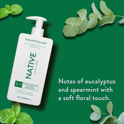 Native Eucalyptus & Mint Scalp Refreshing 2-in-1  16.5 fl oz - Imperfect Container