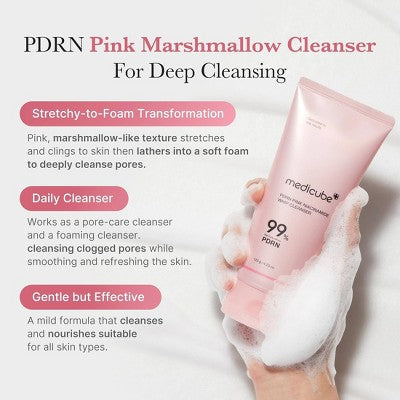medicube PDRN Pink Niacinamide Whip Cleanser Korean Skincare 4.23oz - Missing Box