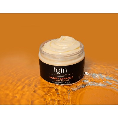 TGIN Honey Miracle Hair Mask with Raw Honey + Olive Oil Deep Conditioner 12 fl oz - Imperfect Container