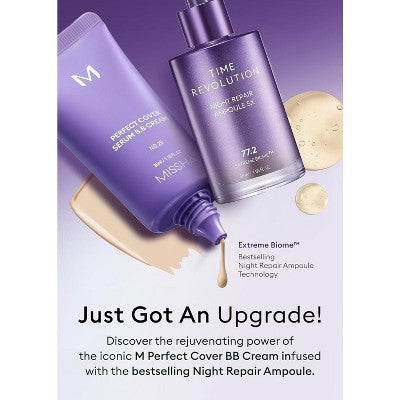 MISSHA M Perfect Cover Serum BB Cream #25 Warm Beige 1.18 fl oz - Imperfect Box