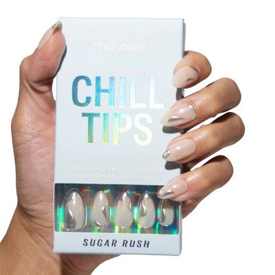 Chillhouse Chill Tips Press-On Fake Nails Tipsy Tinsel 24ct - Imperfect Box