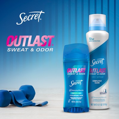 Secret Outlast Clear Gel Antiperspirant & Deodorant for Women 2.6oz/2pk - New