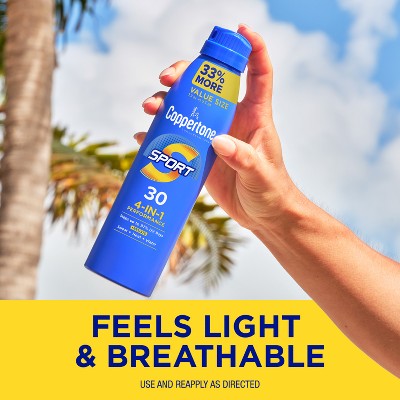 Coppertone Sport Sunscreen Spray SPF 30 7.3oz - Imperfect Container