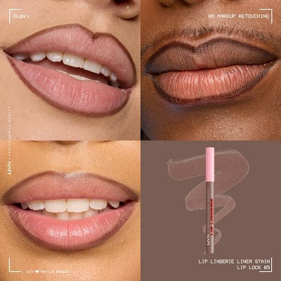 NYX Professional Makeup Lip Lingerie Lip Liner Stain 05 Lip Lock 0.03 fl oz - Imperfect Box