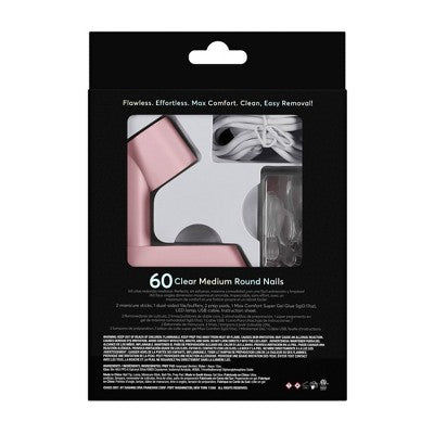 Dashing Diva Gel Xtend Starter Kit Magic Off + Remover Bundle Medium Round 60ct - Imperfect Box