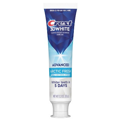 Crest 3D White Advanced Teeth Whitening Toothpaste Arctic Fresh 3.3oz - Imperfect Box