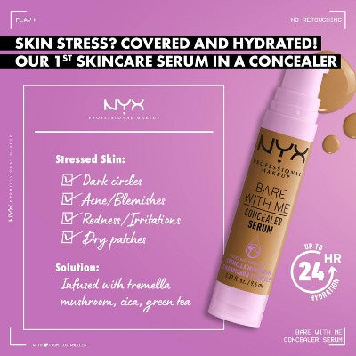 NYX Professional Makeup Bare With Me Serum CARAMEL Concealer 0.32oz  - New