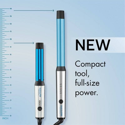 BaBylissPRO Nano Titanium Compact Curling Wand Blue 1" - Imperfect Box