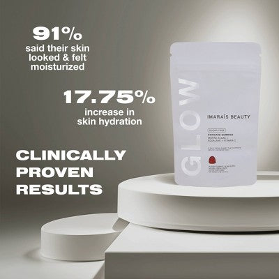 Imarais Beauty Glow Skincare Gummies Vegan and Sugar-Free 30ct - Imperfect Container