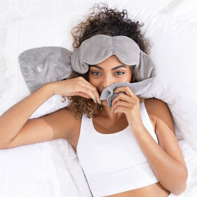 nodpod Weighted Blanket For Your Eyes Sleep Mask Elephant Gray - Imperfect Box