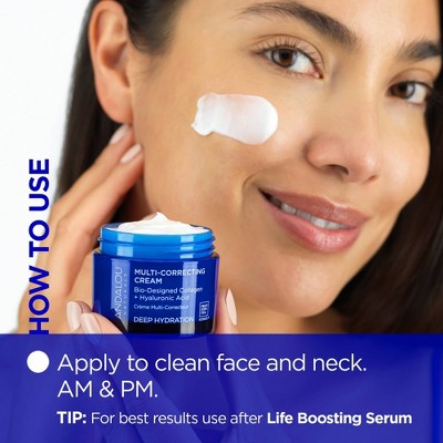 Andalou Naturals Deep Hydration Multi-Correcting Face Cream 1.7 fl oz - New