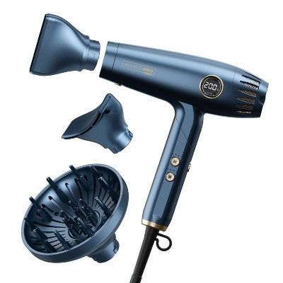 InfinitiPRO by Conair DigitalAIRE Folding Handle Hair Dryer Blue 1875 Watts - Imperfect Box
