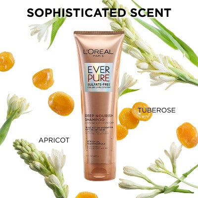 L'Oreal Paris EverCreme Sulfate Free Deep Nourish Shampoo 8.5 fl oz - Imperfect Container