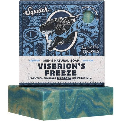 DR. SQUATCH Men's All Natural Bar Soap Viserion's Freeze 5oz - Imperfect Box