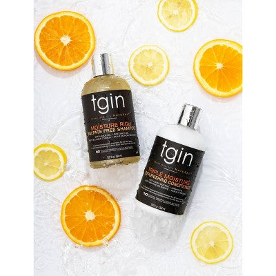 TGIN Triple Moisture Rich Replenishing Conditioner For Natural Hair with Shea Butter and Argan Oil  13 fl oz - Imperfect Container