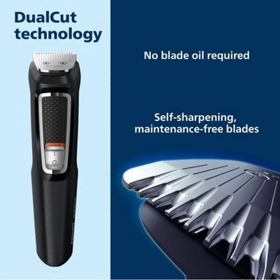 Philips Norelco Series 3000 Multigroom All-in-One Men's Rechargeable Electric Trimmer with 13 Attachments MG3740/40 - Imperfect Box